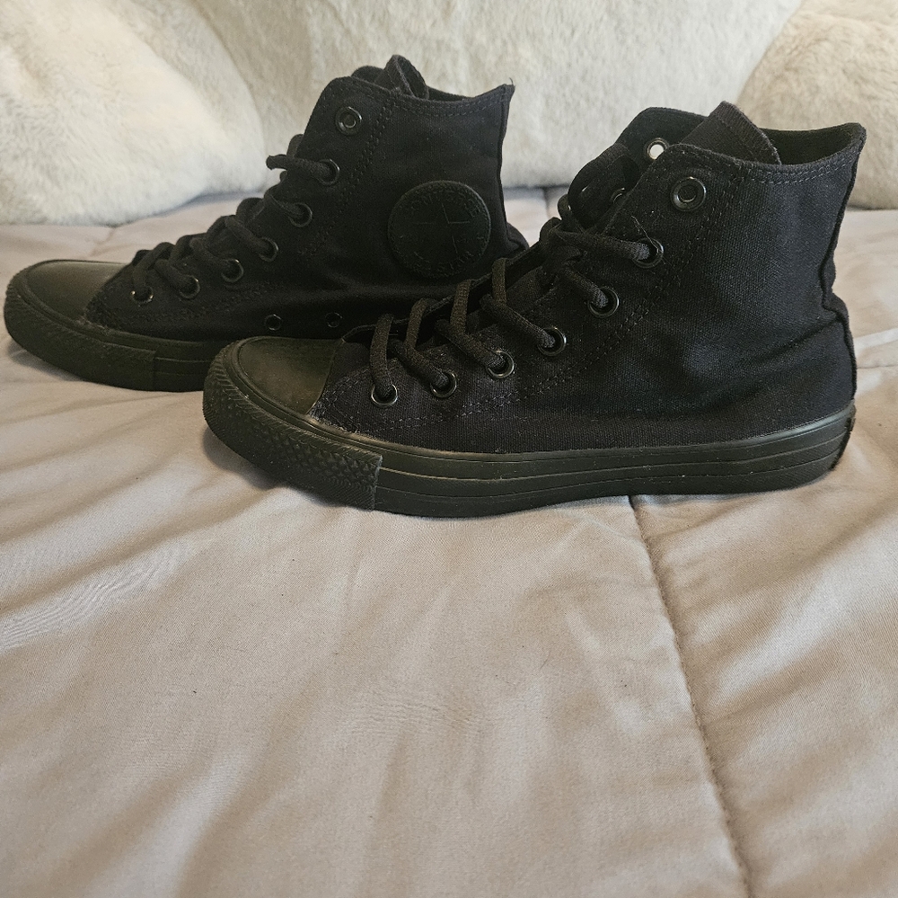 Converse Black High-Top Sneakers - Picture 2 of 5